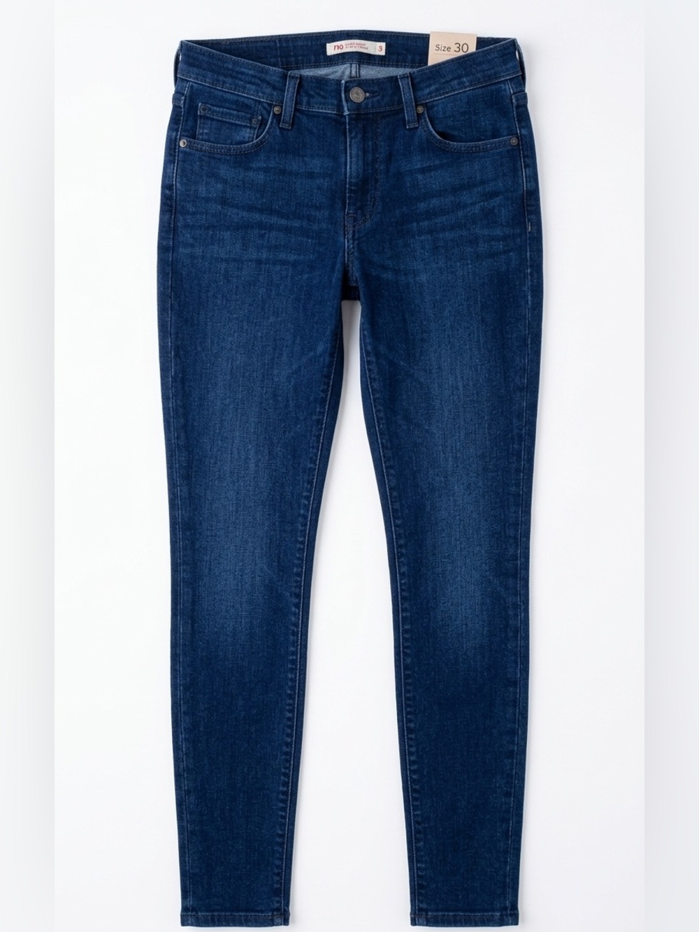 Levi's 710 Super Skinny Jeans Dark Wash Indigo Stretch Denim Women’s 30